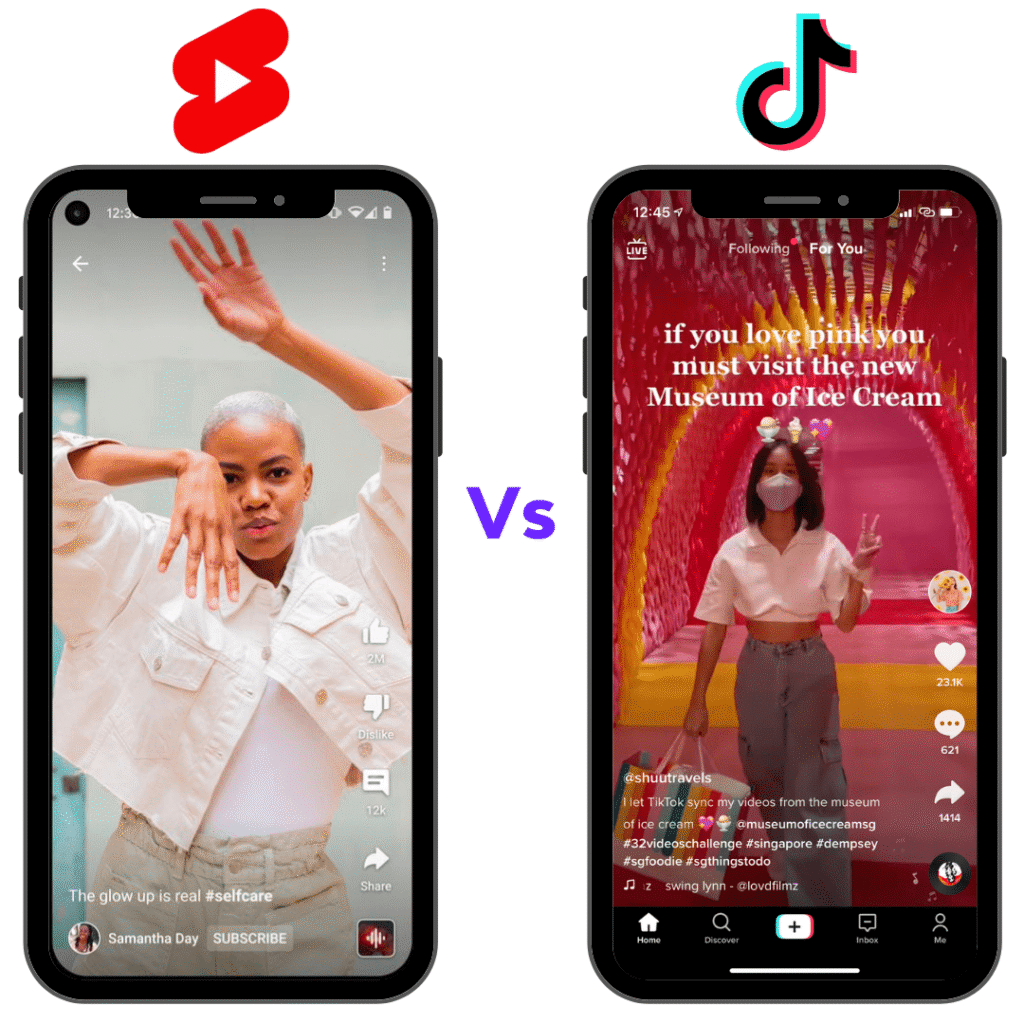 TikTok vs YouTube Shorts: Pertarungan Sengit Dua Raksasa Video Pendek